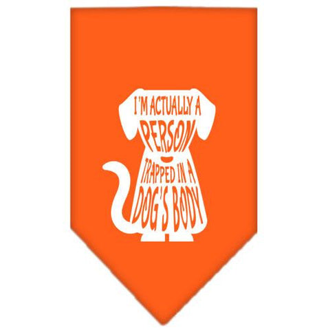 Trapped Screen Print Bandana Orange Small