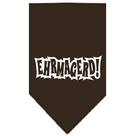 Ehrmagerd Screen Print Bandana Cocoa Small