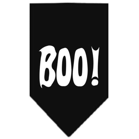 Boo! Screen Print Bandana Black Large