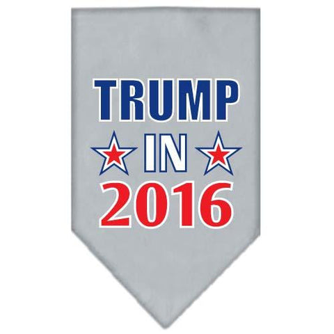 Trump in 2016 Election Screenprint Bandanas Grey Large