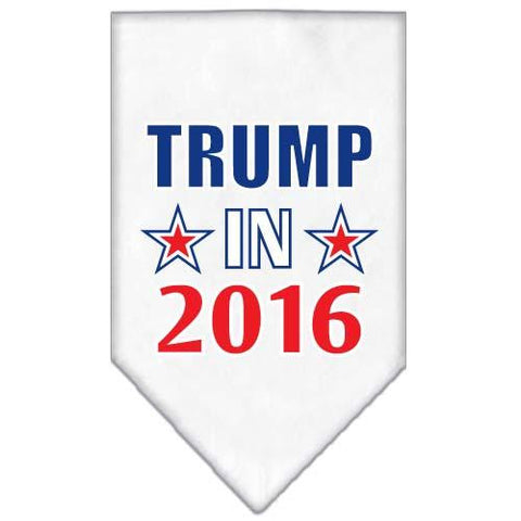 Trump in 2016 Election Screenprint Bandanas White Small