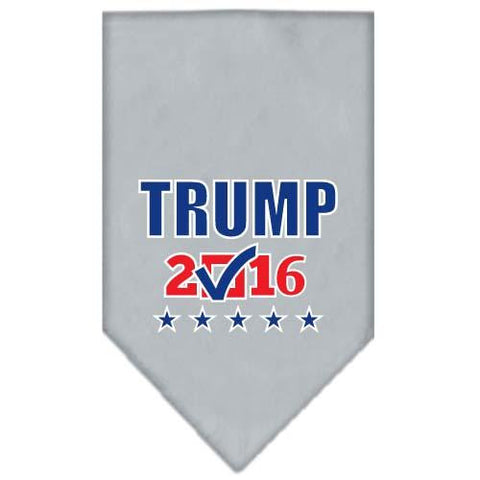 Trump Checkbox Election Screenprint Bandana Grey Small