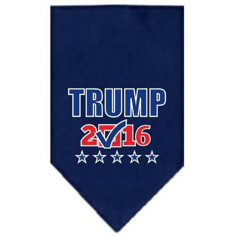 Trump Checkbox Election Screenprint Bandana Navy Blue Small