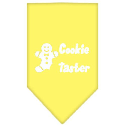 Cookie Taster Screen Print Bandana Yellow Small