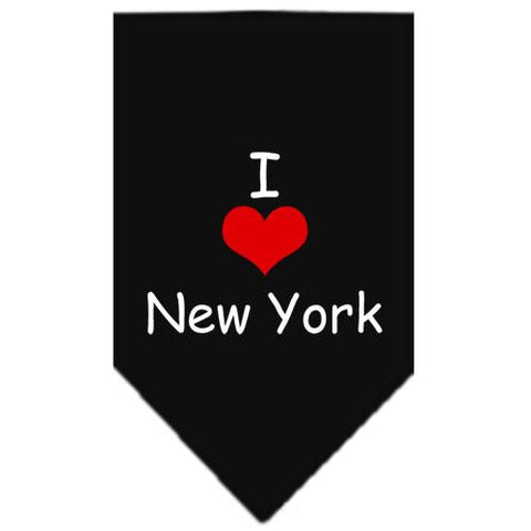 I Heart New York  Screen Print Bandana Black Small