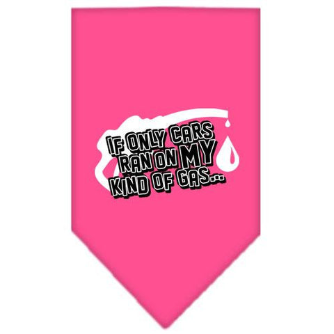 My Kind Of Gas Screen Print Bandana Bright Pink Large