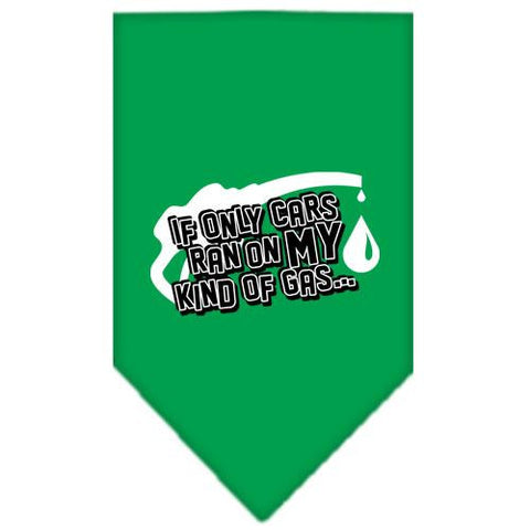 My Kind Of Gas Screen Print Bandana Emerald Green Large