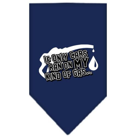 My Kind Of Gas Screen Print Bandana Navy Blue large