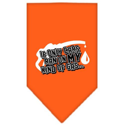 My Kind Of Gas Screen Print Bandana Orange Large