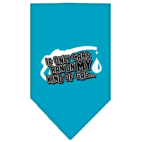 My Kind Of Gas Screen Print Bandana Turquoise Large