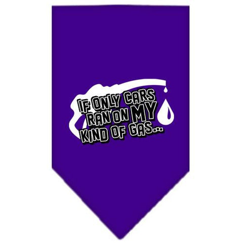 My Kind Of Gas Screen Print Bandana Purple Small