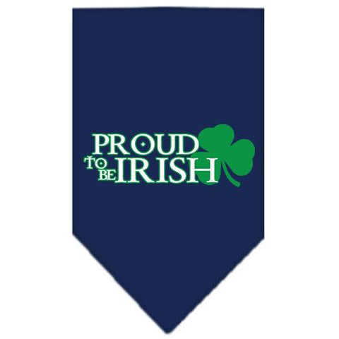 Proud to be Irish Screen Print Bandana Navy Blue large