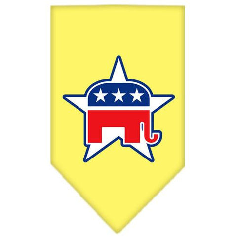 Republican Screen Print Bandana Yellow Small