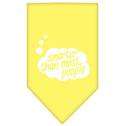 Smarter then most People Screen Print Bandana Yellow Small