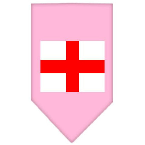 St. Georges Cross Screen Print Bandana Light Pink Small