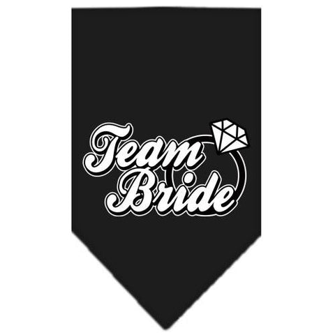 Team Bride Screen Print Bandana Black Small