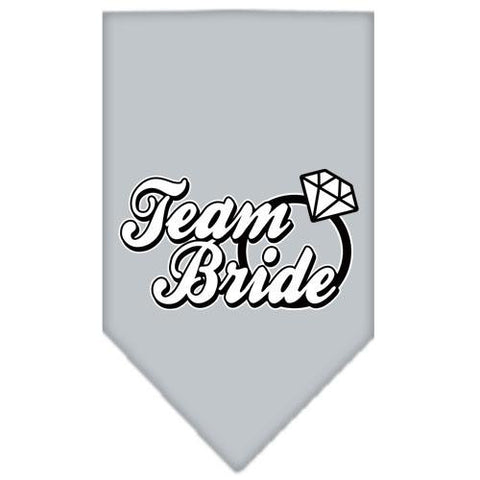 Team Bride Screen Print Bandana Grey Small