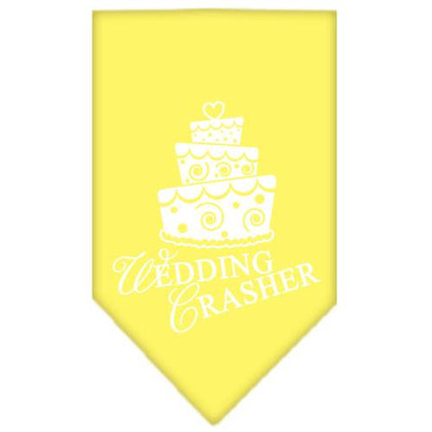 Wedding Crasher Screen Print Bandana Yellow Small