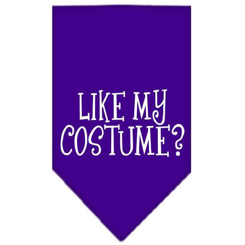 Like my costume? Screen Print Bandana Purple Large