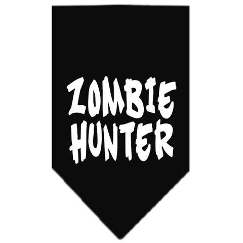 Zombie Hunter Screen Print Bandana Black Small