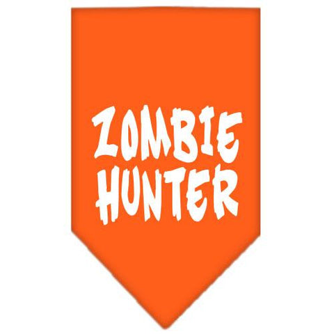 Zombie Hunter Screen Print Bandana Orange Small