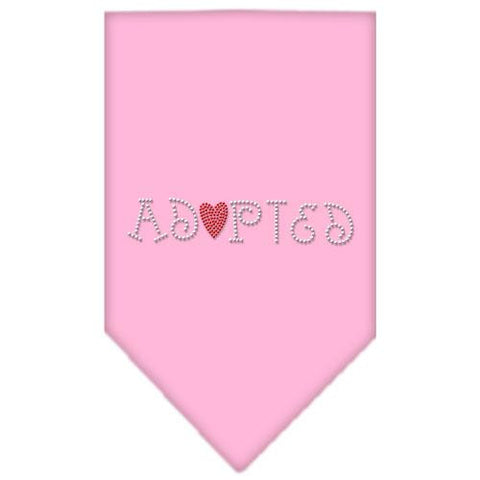 Adopted Rhinestone Bandana Light Pink Small