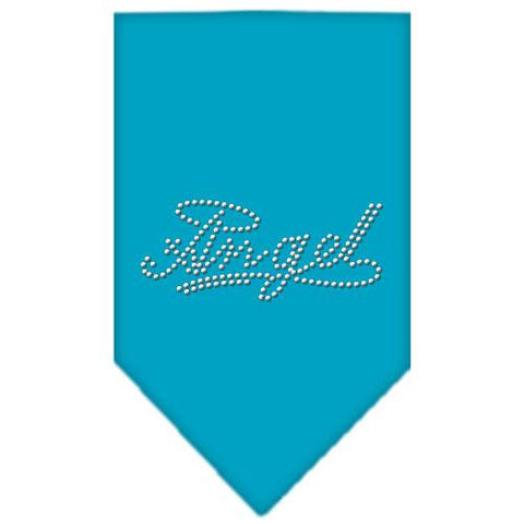 Angel Rhinestone Bandana Turquoise Small