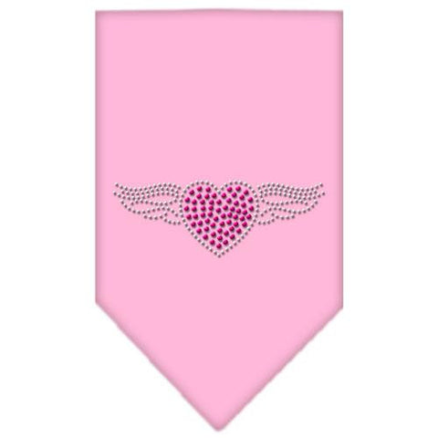 Aviator Rhinestone Bandana Light Pink Large