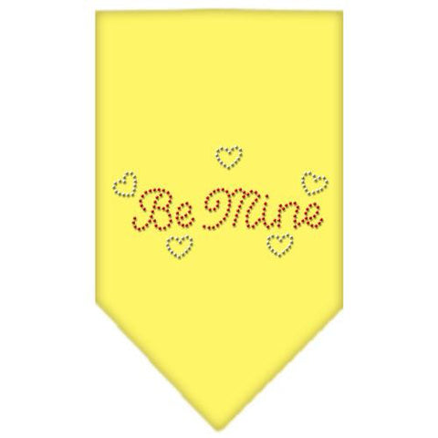 Be Mine Rhinestone Bandana Yellow Small