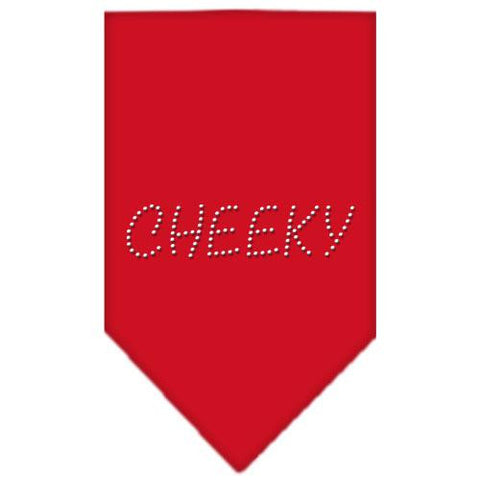 Cheeky Rhinestone Bandana Red Small