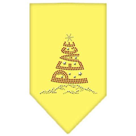 Peace Tree Rhinestone Bandana Yellow Large