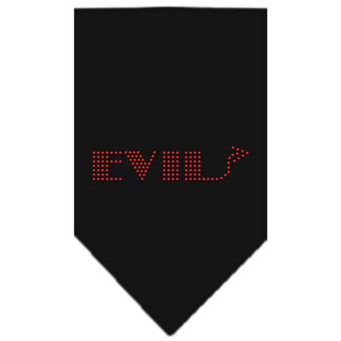 Evil Rhinestone Bandana Black Small