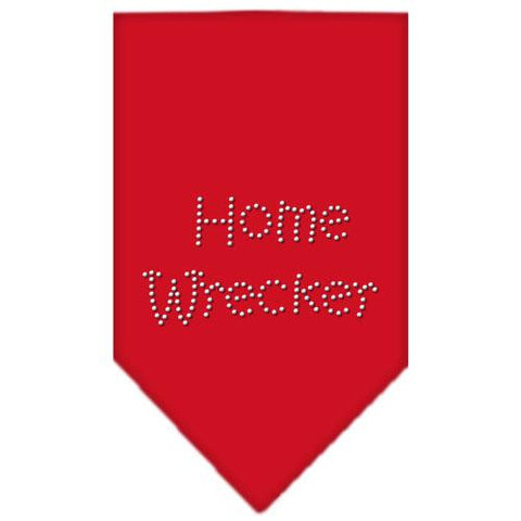 Home Wrecker Rhinestone Bandana Red Large