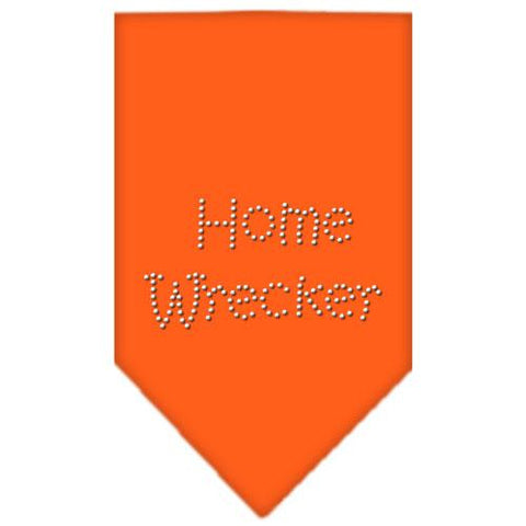 Home Wrecker Rhinestone Bandana Orange Small