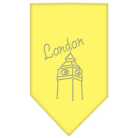 London Rhinestone Bandana Yellow Large