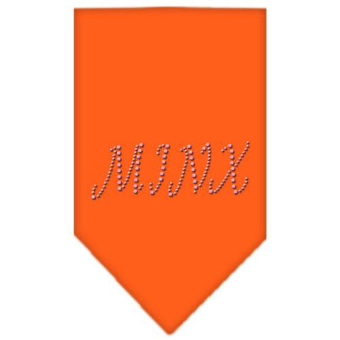 Minx Rhinestone Bandana Orange Large