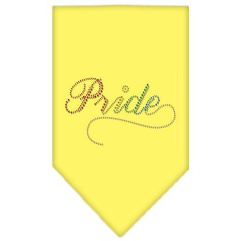 Pride Rhinestone Bandana Yellow Large