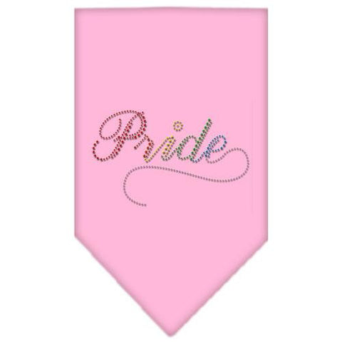 Pride Rhinestone Bandana Light Pink Small