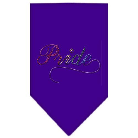 Pride Rhinestone Bandana Purple Small