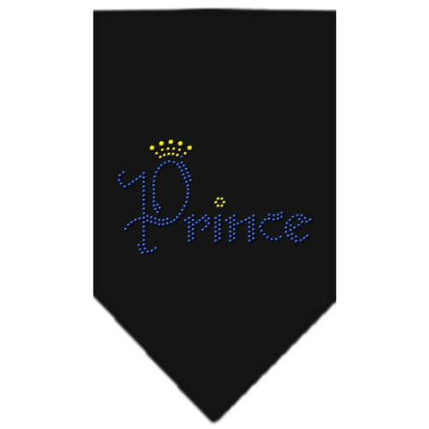 Prince Rhinestone Bandana Black Small