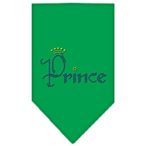 Prince Rhinestone Bandana Emerald Green Small