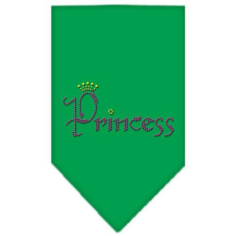 Princess Rhinestone Bandana Emerald Green Small