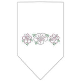 Tropical Flower Rhinestone Bandana