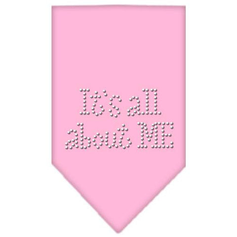 Its All About Me Rhinestone Bandana Light Pink Small