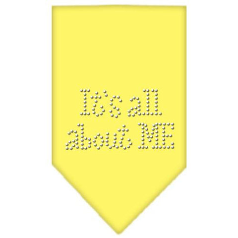 Its All About Me Rhinestone Bandana Yellow Small