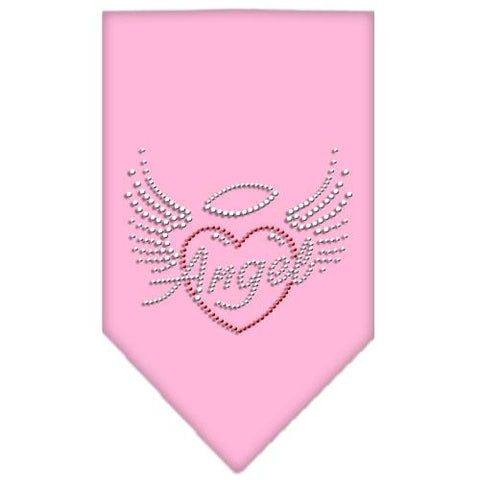 Angel Heart Rhinestone Bandana Light Pink Large