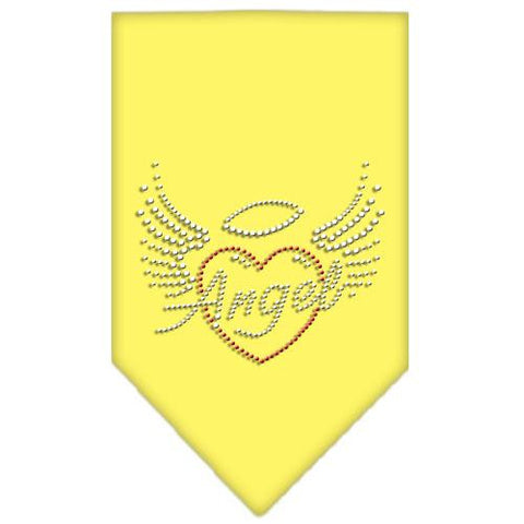 Angel Heart Rhinestone Bandana Yellow Small