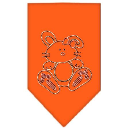 Bunny Rhinestone Bandana Orange Small