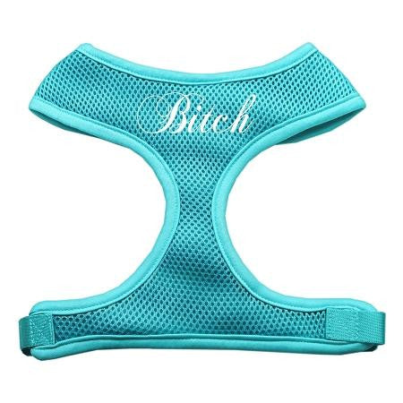 Bitch Soft Mesh Harnesses Aqua Small