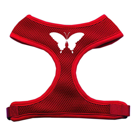 Butterfly Design Soft Mesh Harnesses Red Large